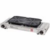 Gasmate Travelmate II Deluxe Twin Butane Stove With Hotplate Silver -Deals Gasmate Store 1 111 91