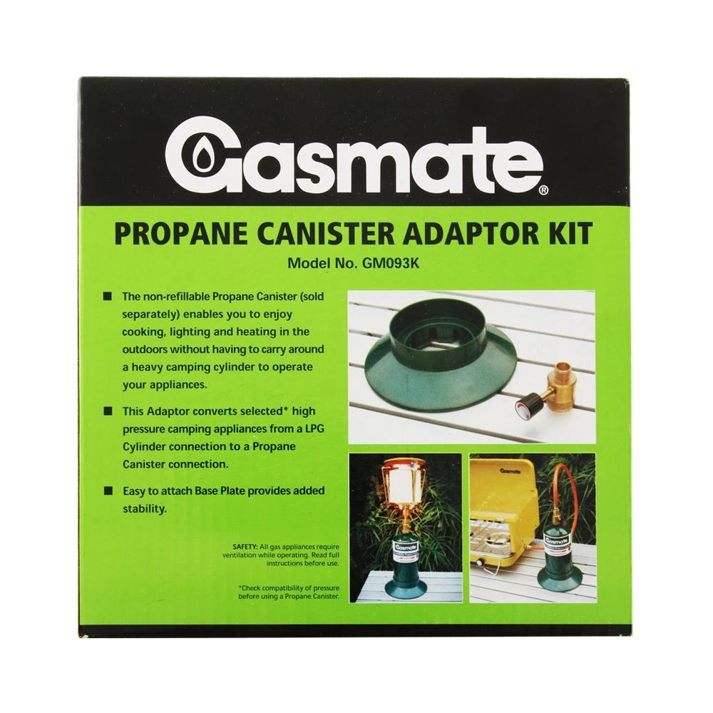 Gasmate Propane Canister Adaptor Kit 4 Gasmate Propane Canister Adaptor Kit - Image 2