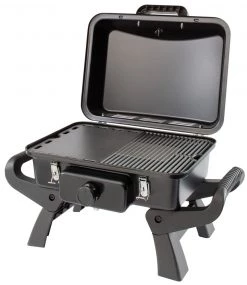 Gasmate Adventurer Deluxe 1-Burner Portable BBQ Black