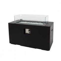 Gasmate Obsidian Rectangular Gas Fire Table -Deals Gasmate Store gm142 160 obsidian 1 sml
