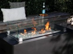 Gasmate Obsidian Rectangular Gas Fire Table -Deals Gasmate Store gm142 160 obsidian insitu 6 sml