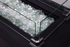 Gasmate Obsidian Rectangular Gas Fire Table -Deals Gasmate Store gm142 160 obsisdian glass sml